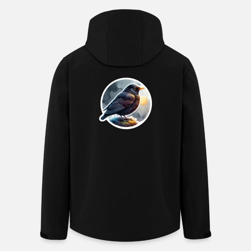 Amsel - Recycelte Männer Softshell-Jacke von Stanley/Stella - Schwarz