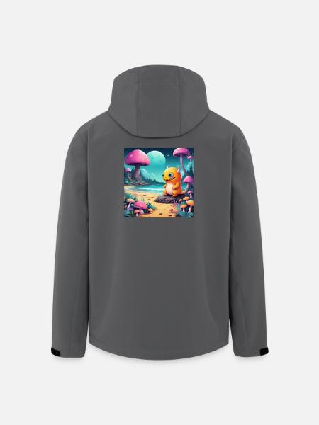 Kleines Monster am Märchenstrand - Recycelte Männer Softshell-Jacke von Stanley/Stella - Schwarz