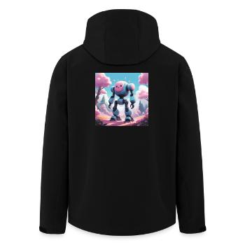 Robot - Veste softshell homme en polyester recyclé Stanley/Stella - noir - Dos - AI Model Male 185 light (185cm)