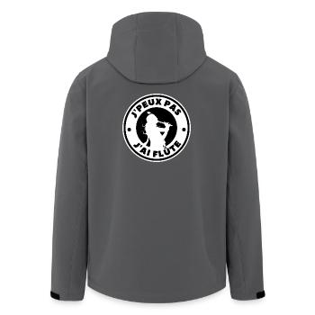 Je peux pas j'ai flûte - Veste softshell homme en polyester recyclé Stanley/Stella - charbon - Dos - AI Model Male 185 light (185cm)
