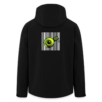 SPOT - BANKRUPTCY - Men’s Recycled Softshell Jacket by Stanley/Stella - black - Back - AI Model Male 185 light (185cm)