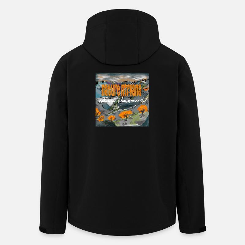 NATURE'S NIRVANA - Men’s Recycled Softshell Jacket by Stanley/Stella - black