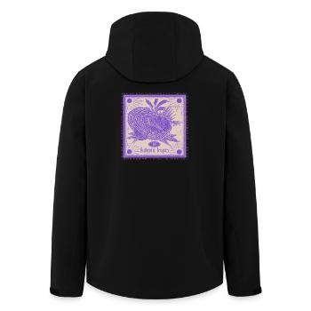 Authentic Tropics Fruchtbild - Recycelte Männer Softshell-Jacke von Stanley/Stella - Schwarz - Hinten - AI Model Male 185 light (185cm)