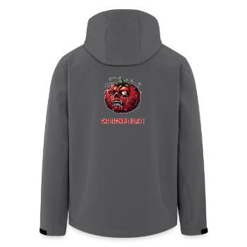 The Ketchup Killer - Men’s Recycled Softshell Jacket by Stanley/Stella - anthracite - Back - AI Model Male 185 light (185cm)