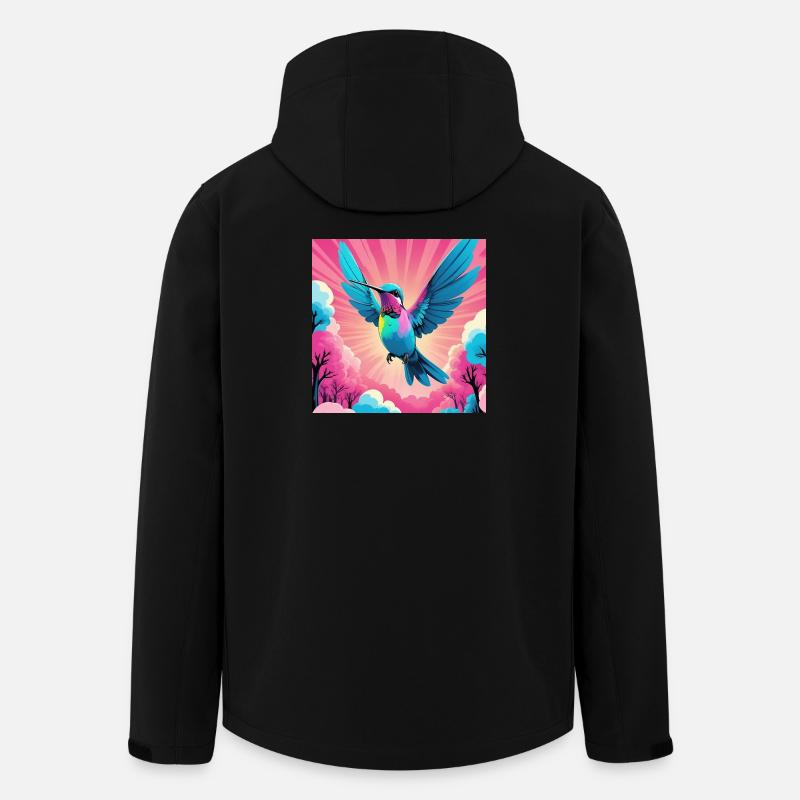 Kolibri - Recycelte Männer Softshell-Jacke von Stanley/Stella - Schwarz