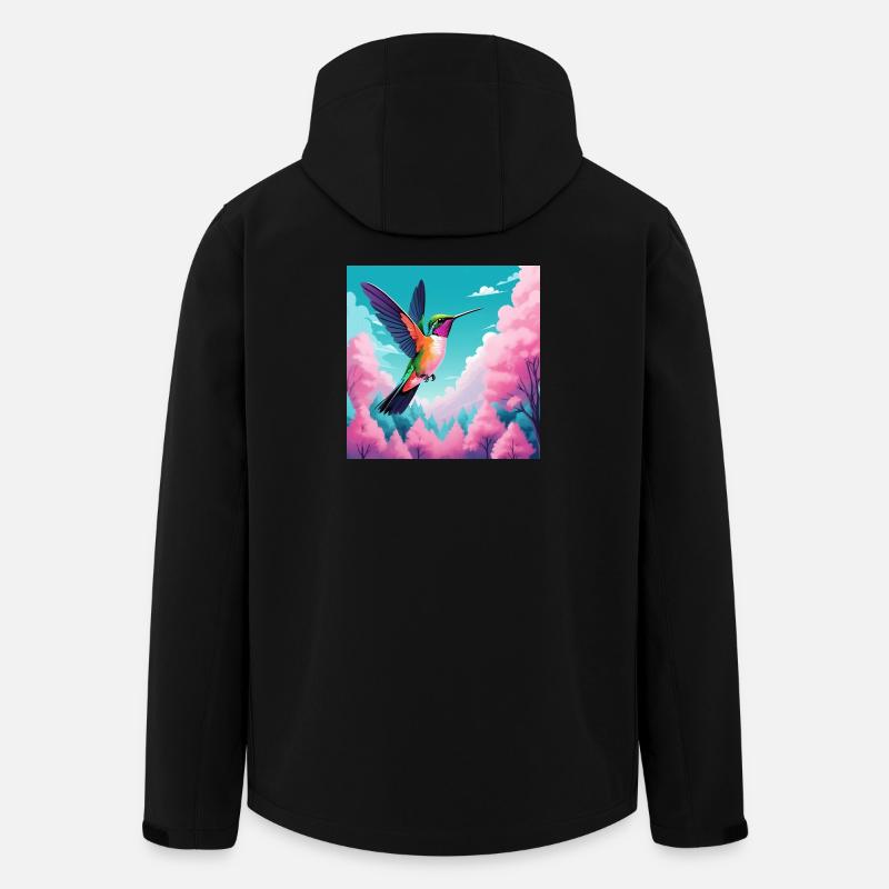 Kolibri - Recycelte Männer Softshell-Jacke von Stanley/Stella - Schwarz