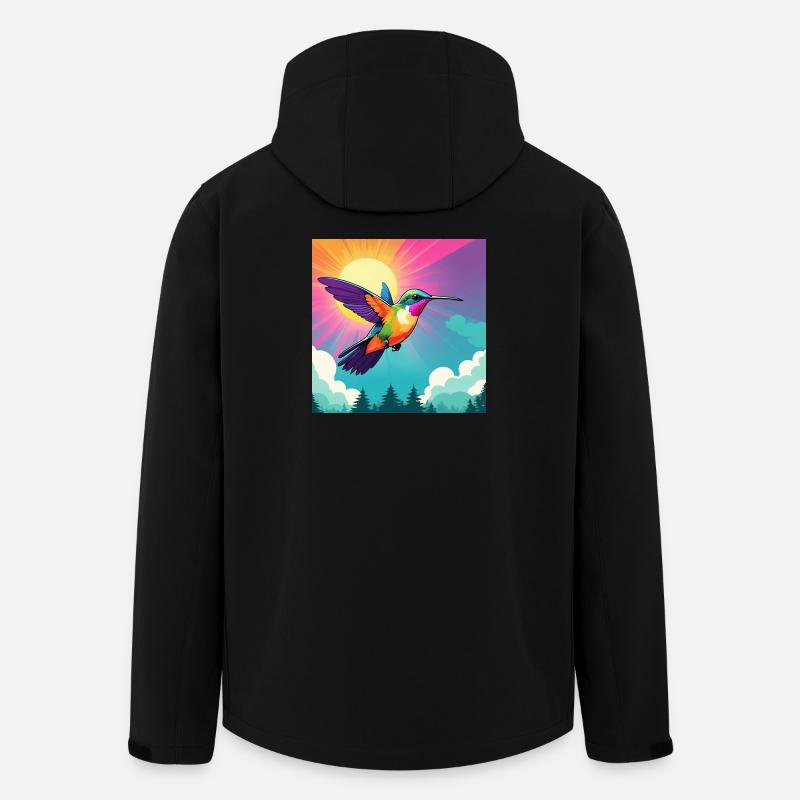 Hummingbird - Recycelte Männer Softshell-Jacke von Stanley/Stella - Schwarz