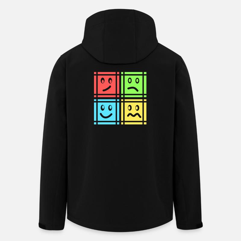 Geometrische Muster - Recycelte Männer Softshell-Jacke von Stanley/Stella - Schwarz