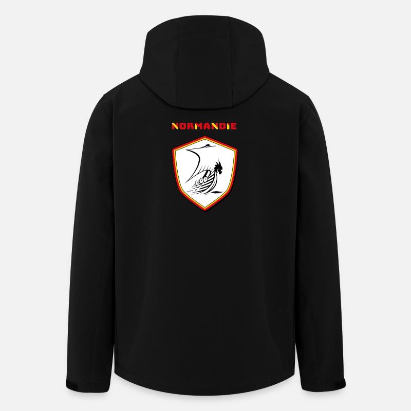 Normandie - Recycelte Männer Softshell-Jacke von Stanley/Stella - Schwarz