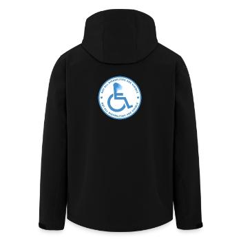 Not All Disabilities Are Visible - Men’s Recycled Softshell Jacket by Stanley/Stella - black - Back - AI Model Male 185 light (185cm)