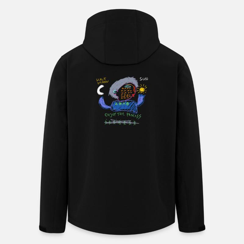 Enjoy the process - Men’s Recycled Softshell Jacket by Stanley/Stella - black