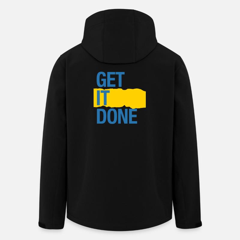 Erledigen Sie es (dunkel) - Recycelte Männer Softshell-Jacke von Stanley/Stella - Schwarz