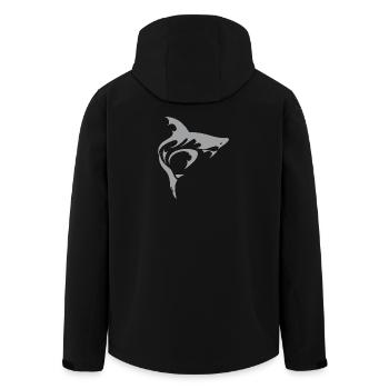 Requin - Veste softshell homme en polyester recyclé Stanley/Stella - noir - Dos - AI Model Male 185 light (185cm)