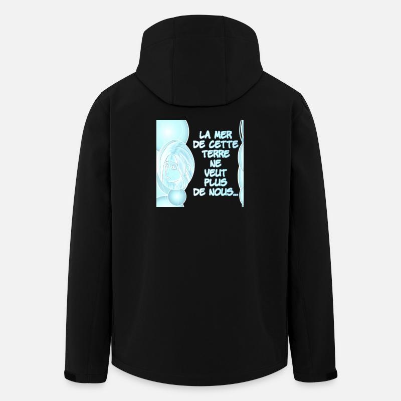 Das Meer dieses Landes will uns nicht mehr 2.0 - Recycelte Männer Softshell-Jacke von Stanley/Stella - Schwarz