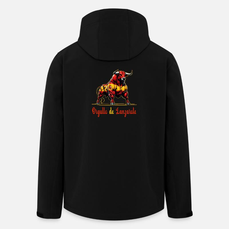 Der Stolz Lanzarote Flagge Design - Recycelte Männer Softshell-Jacke von Stanley/Stella - Schwarz