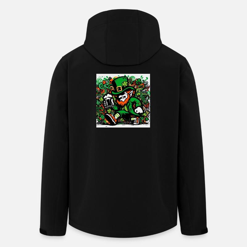 Leprechaun Irland - Recycelte Männer Softshell-Jacke von Stanley/Stella - Schwarz