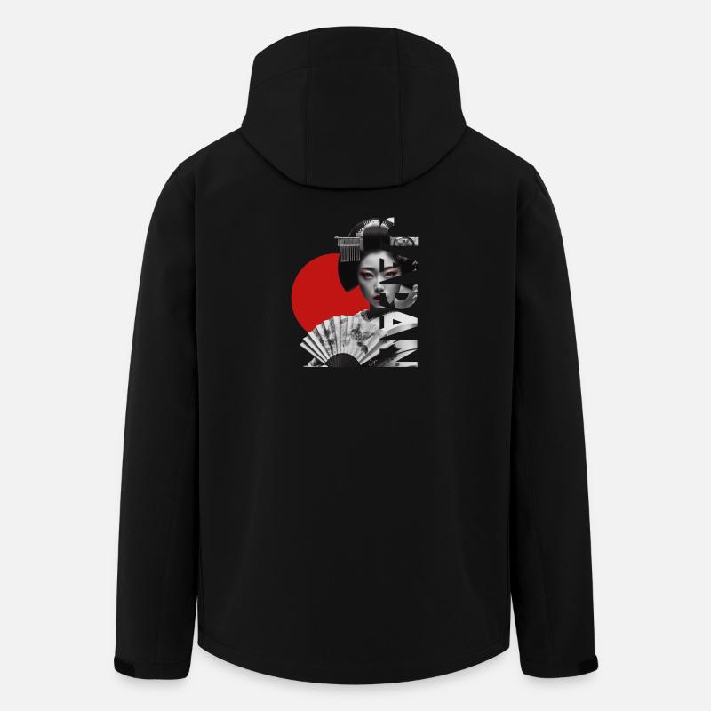 Japan - Recycelte Männer Softshell-Jacke von Stanley/Stella - Schwarz