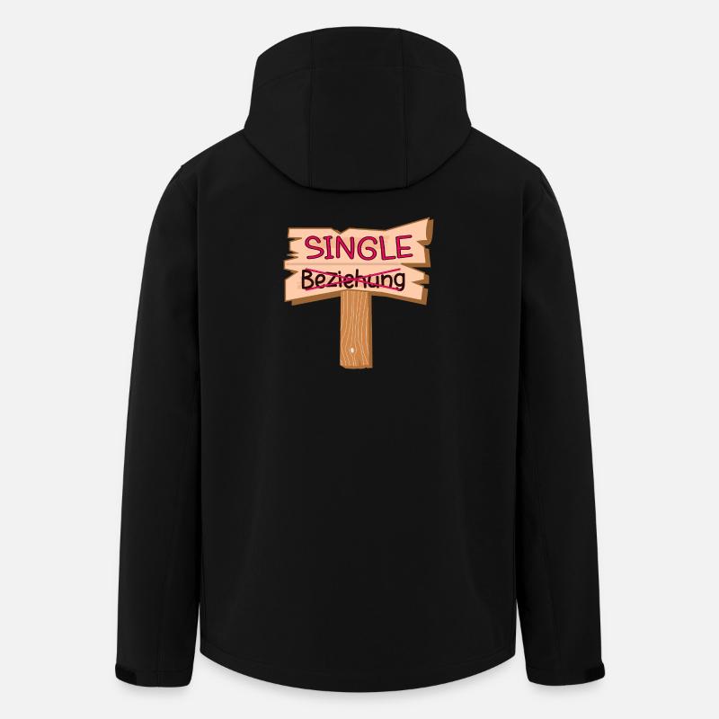 BEZIEHUNG SINGLE SPRÜCHE - Recycelte Männer Softshell-Jacke von Stanley/Stella - Schwarz