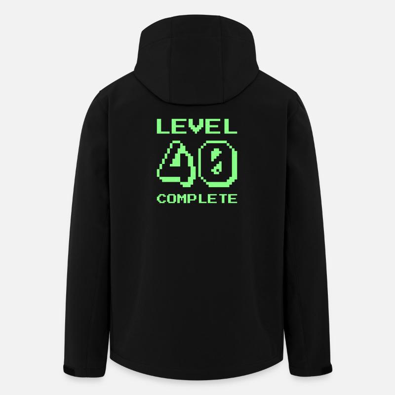 Stufe 40 abgeschlossen - Recycelte Männer Softshell-Jacke von Stanley/Stella - Schwarz