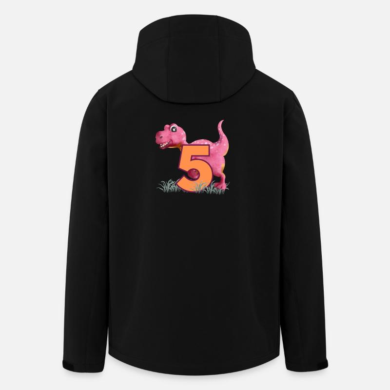Nr.5 Dino - Recycelte Männer Softshell-Jacke von Stanley/Stella - Schwarz