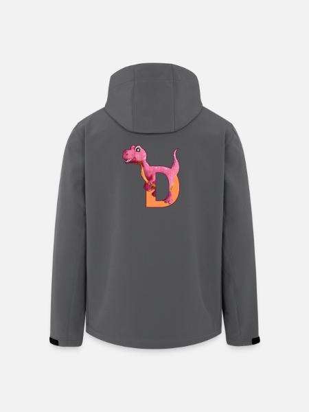 D - DINOSAUR, customizable - Men’s Recycled Softshell Jacket by Stanley/Stella - black