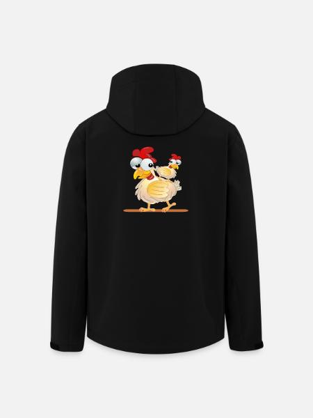 CHICKENS COSTUMES COUPLES - Men’s Recycled Softshell Jacket by Stanley/Stella - black