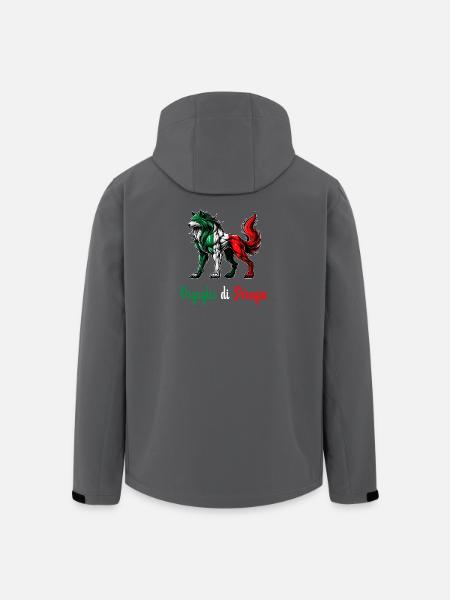 The pride of Perugia Italy flag - Men’s Recycled Softshell Jacket by Stanley/Stella - black