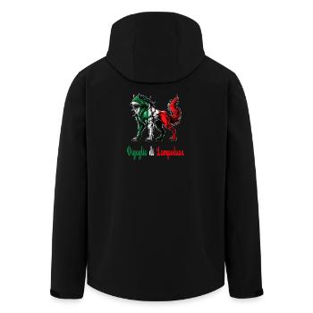Le drapeau italien de la fierté de Lampedusa - Veste softshell homme en polyester recyclé Stanley/Stella - noir - Dos - AI Model Male 185 light (185cm)