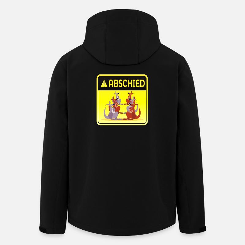 ABSCHIED KOLLEGEN TEAM GRUPPE - KÄNGURUS - Recycelte Männer Softshell-Jacke von Stanley/Stella - Schwarz