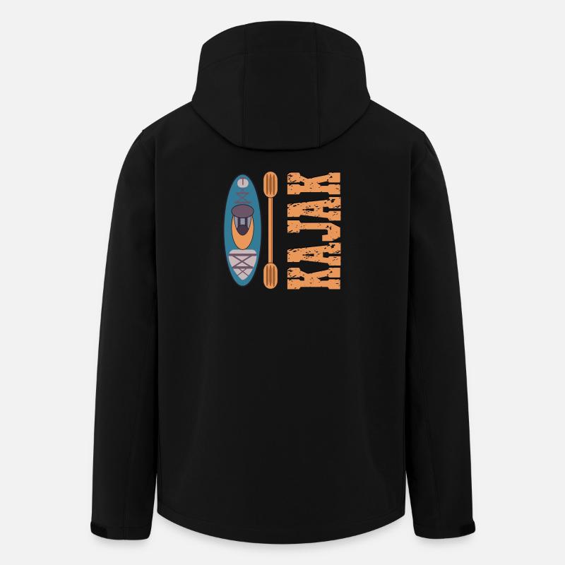 KAJAK PADDELBOOT - Recycelte Männer Softshell-Jacke von Stanley/Stella - Schwarz