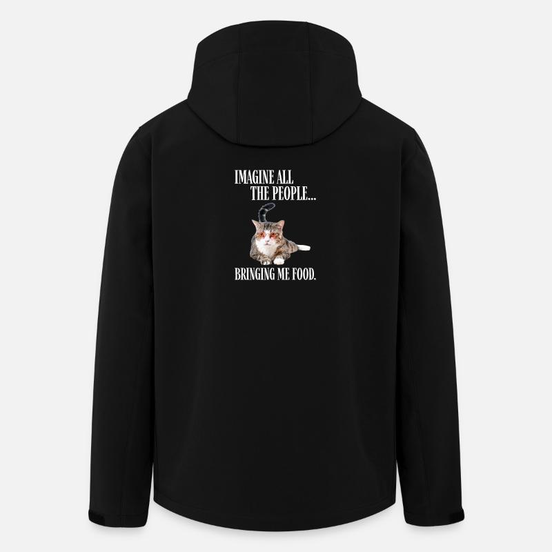 Chat à lunettes - Veste softshell homme en polyester recyclé Stanley/Stella - noir