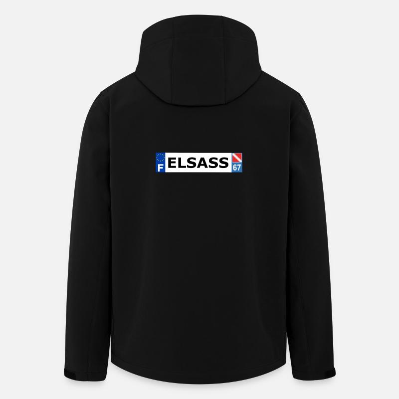 Elsass - Veste softshell homme en polyester recyclé Stanley/Stella - noir