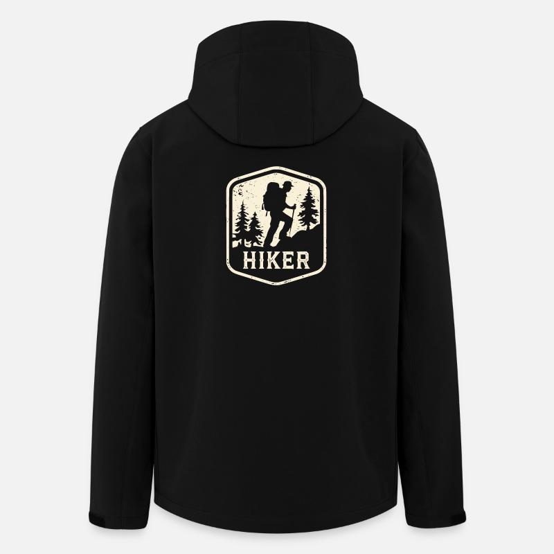 Wanderer - Recycelte Männer Softshell-Jacke von Stanley/Stella - Schwarz