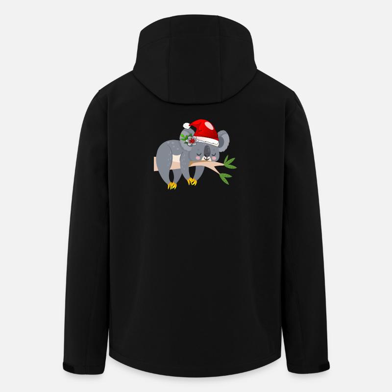 WEIHNACHTEN KOALA BÄR - Recycelte Männer Softshell-Jacke von Stanley/Stella - Schwarz