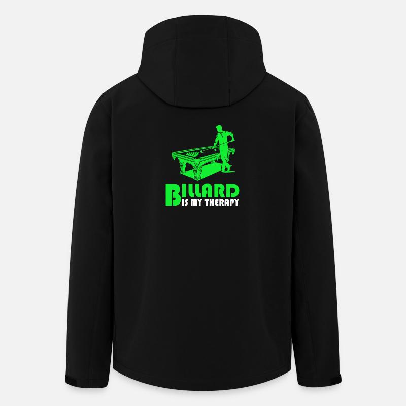 Billard ist meine Therapie - Recycelte Männer Softshell-Jacke von Stanley/Stella - Schwarz