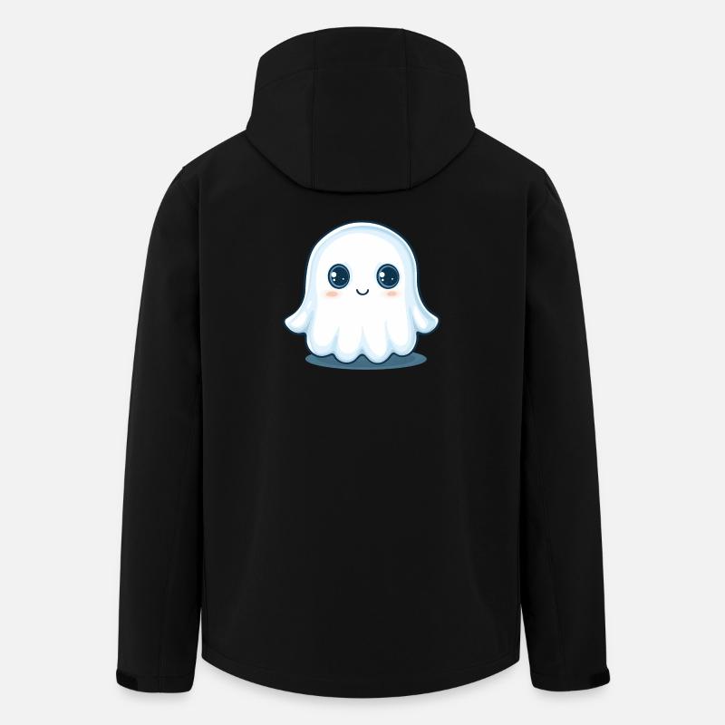 Cute Ghost - Men’s Recycled Softshell Jacket by Stanley/Stella - black