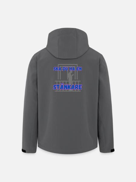 Ska du ha en stänkare - Softshelljacka herr i återvunnen polyester Stanley/Stella - svart