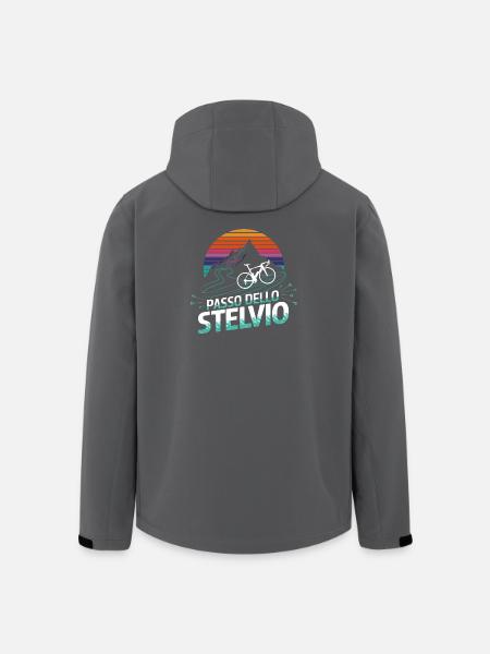 Stelvio Pass, Italy - Men’s Recycled Softshell Jacket by Stanley/Stella - black