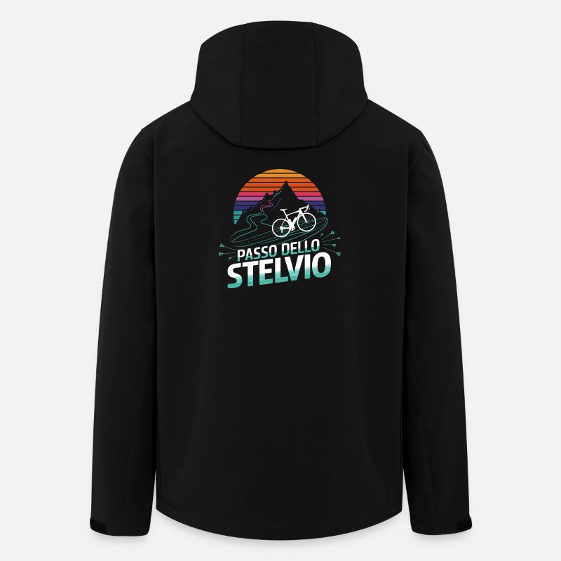 Stelvio Pass, Italy - Men’s Recycled Softshell Jacket by Stanley/Stella - black