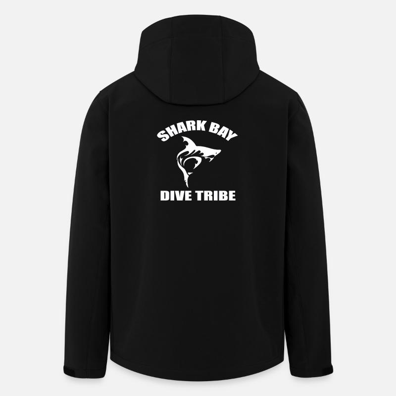 SHARK BAY DIVE TRIBE - Recycelte Männer Softshell-Jacke von Stanley/Stella - Schwarz