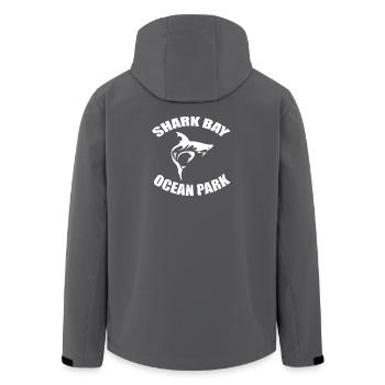 SHARK BAY OCEAN PARK - Recycelte Männer Softshell-Jacke von Stanley/Stella - Anthrazit - Hinten - AI Model Male 185 light (185cm)