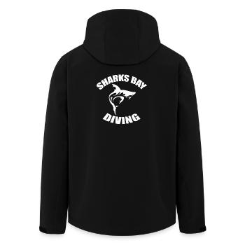PLONGÉE À SHARKS BAY - Veste softshell homme en polyester recyclé Stanley/Stella - noir - Dos - AI Model Male 185 light (185cm)