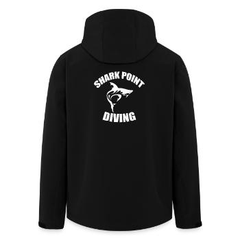 PLONGÉE À SHARK POINT - Veste softshell homme en polyester recyclé Stanley/Stella - noir - Dos - AI Model Male 185 light (185cm)