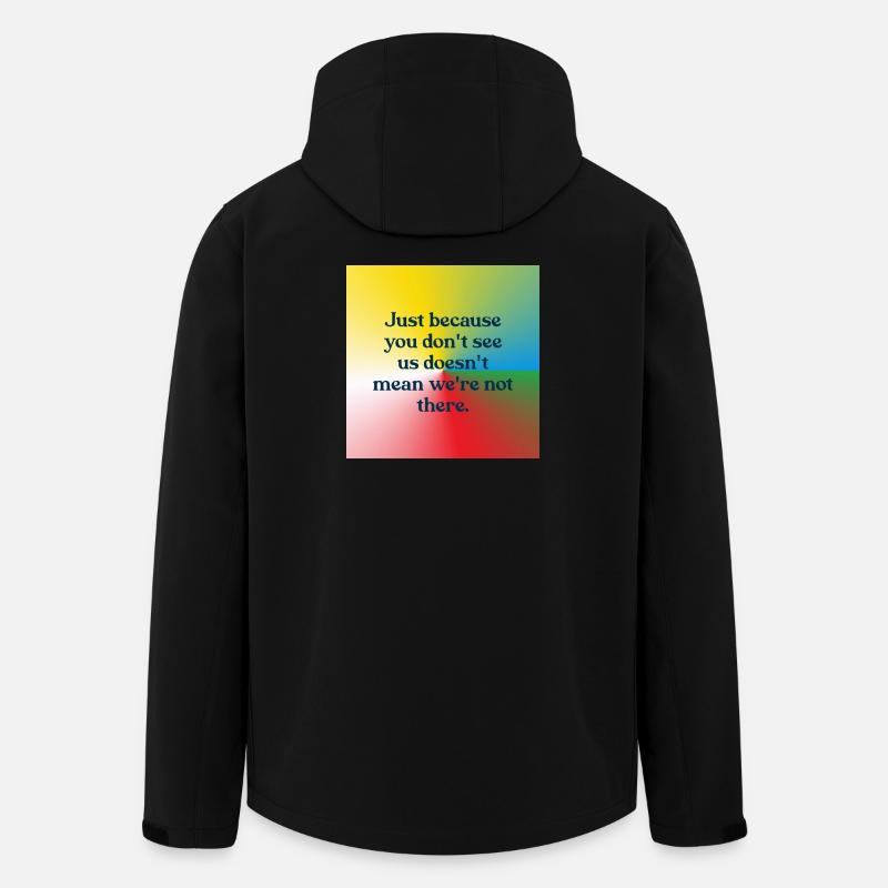 Just because you don't see us - Recycelte Männer Softshell-Jacke von Stanley/Stella - Schwarz