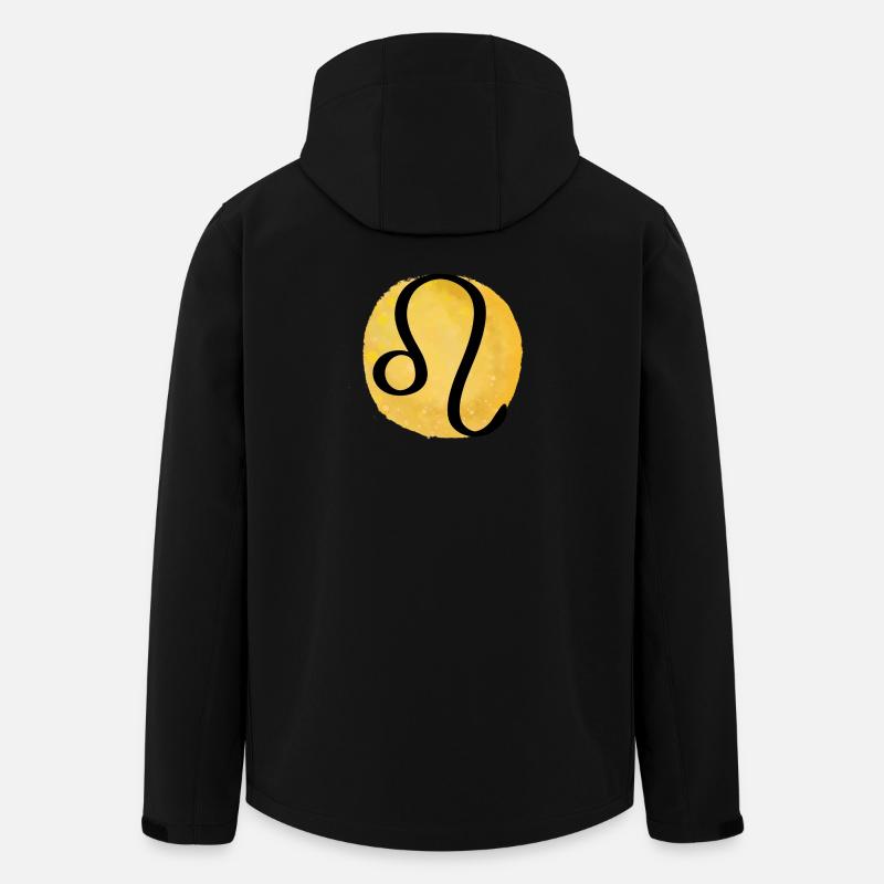 Signe du zodiaque Lion - Veste softshell homme en polyester recyclé Stanley/Stella - noir