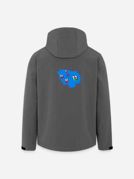 Ile de France Region - Men’s Recycled Softshell Jacket by Stanley/Stella - black