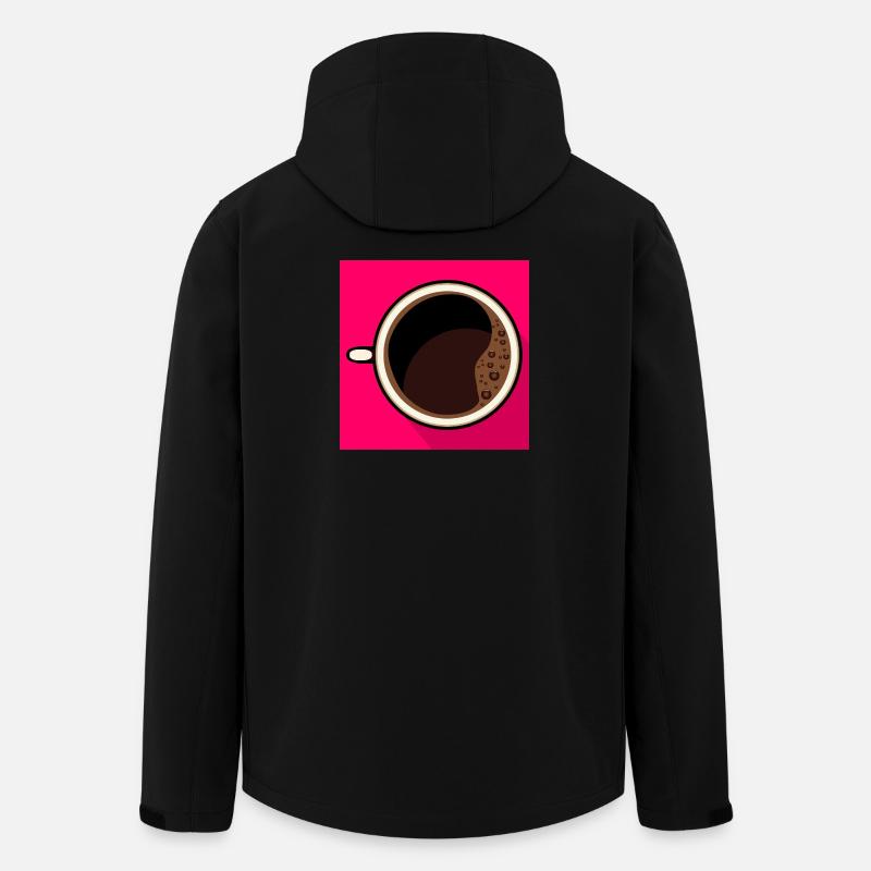 KAFFEE ESPRESSO TASSE - Recycelte Männer Softshell-Jacke von Stanley/Stella - Schwarz