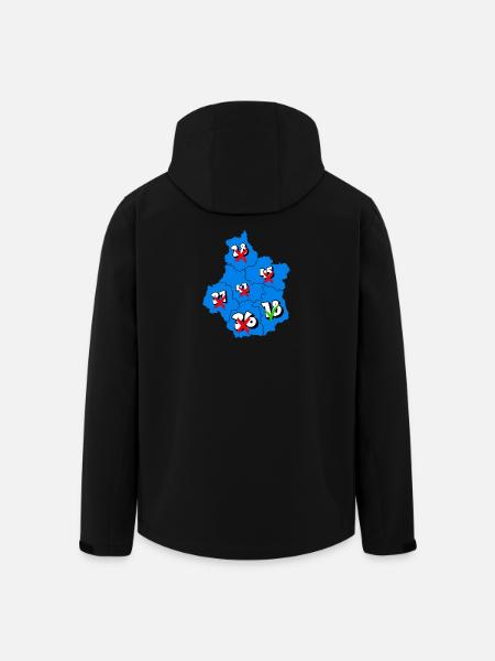 Région centre - Veste softshell homme en polyester recyclé Stanley/Stella - noir