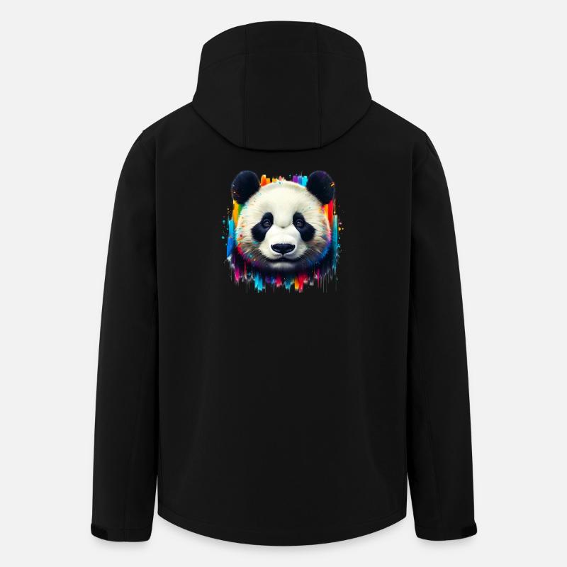 Panda - Veste softshell homme en polyester recyclé Stanley/Stella - noir