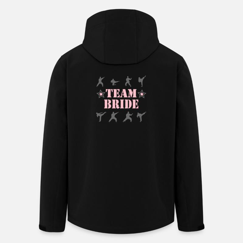 TEAM BRIDE - Recycelte Männer Softshell-Jacke von Stanley/Stella - Schwarz